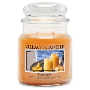 Village Candle Village Candle - Peach Bellini - Medium Candle - 105 Branduren