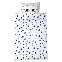 Luckyboysunday Duvet cover mouse 100 x 70 cm white/blue