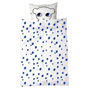 Luckyboysunday Funda nórdica Luckyboysunday Ratón 100 x 70 cm Blanco/azul Luckyboysunday Funda nórdica Luckyboysunday Ratón 100 x 70 cm Blanco/azul