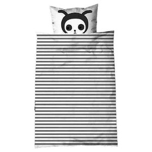 Luckyboysunday Couverture de couette LuckyBoysunday Nulle 100 x 70 cm blanc / gris