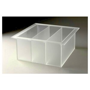 Rosseto Rosseto 3 -sections Insurance scale Square LTT1371 33.5 x 33.5 cm - Height 15 cm - Frosted Acrylic