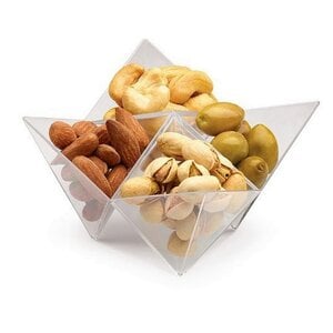 Rosseto 10 piezas Rosseto Liteware Platos de plástico Louvre para aperitivos, frutos secos, dulces o snacks Rosseto 10 piezas Rosseto Liteware Platos de plástico Louvre para aperitivos, frutos secos, dulces o snacks