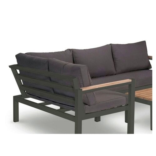 Mondial Living 4-persoons Loungeset Firenza | Hoekset incl. acacia houten tafel