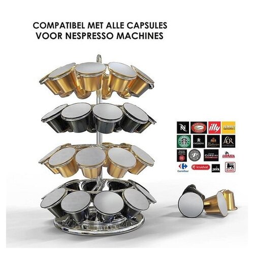 Nespresso® capsulehouder voor 40 cups | 360° draaibaar