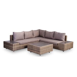 Mondial Living 5-persoons Loungeset Osaka Forest Grey | Hoekset incl. tafel