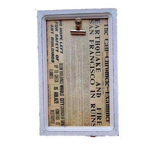 Claqueta de madera de 15 x 24 cm - Práctica decoración de pared con abrazadera Claqueta de madera de 15 x 24 cm - Práctica decoración de pared con abrazadera