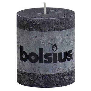 Bolsius Bolsius Rustic Stub candle - 80/68 - Anthracite - 1 piece