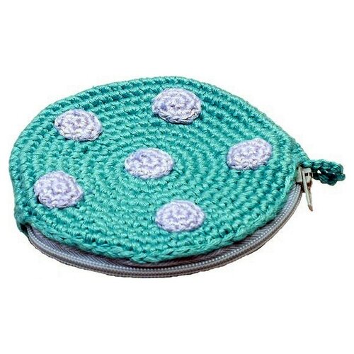 NatureZOO NatureZOO Etuitje Rond Met Stippen 8 cm Blauw