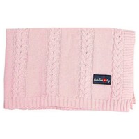 Couverture de bébé hop pour enfants 90 x 65 cm rose coton