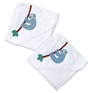 East Coast Towel Poncho sloth white 75 cm 2 pieces