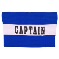 Aanvoerdersband Captain Blauw/Wit Senior