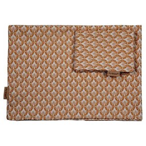 Pericles Copripiumino Pericle 120x60 cm/140x70 cm Cotone Bianco/Marrone