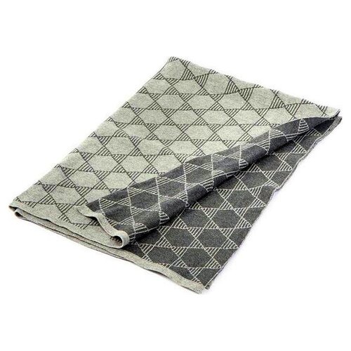 Smallstuff Baby blanket knitted stars 70 x 100 cm gray