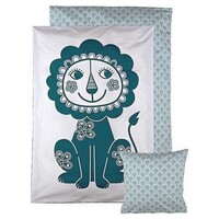 ROOMMATE Duvet cover Lion white/blue 70 x 100 cm