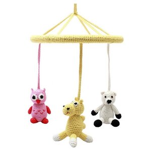 NatureZOO Naturzoo Mobile (hibou, chameau, ours polaire) Junior 24 cm multicolore