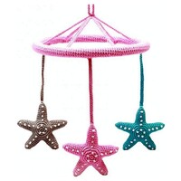 Naturzoo Mobile starfish crochet girls 24 cm multicolor