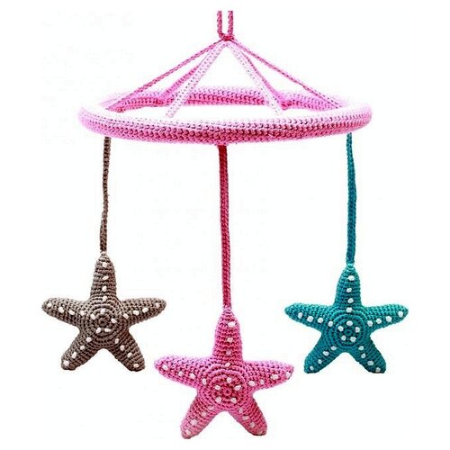 NatureZOO Naturzoo Mobile Starfish Crochet Girls 24 cm Multicolor