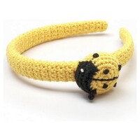 NatureZOO Haarband / Diadeem voor baby Lieveheersbeestje Geel