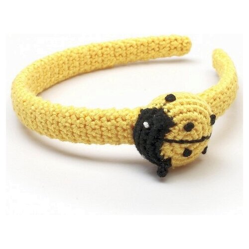 NatureZOO Naturzoo Hair band / Diadem for Baby Ladybug Yellow