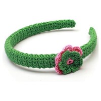 Naturzoo Hair band / Diadem for Baby Flower Green / Pink