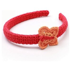 NatureZOO NatureZOO Fascia per capelli / Fascia per capelli per neonati Farfalla Rosso/arancione