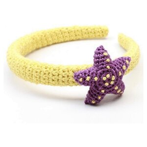 NatureZOO Naturzoo Hair Band / Diadem for Baby Star Yellow / Purple