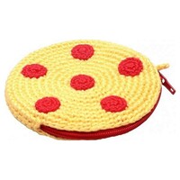 Naturzoo Enduitje Round with dots 8 cm yellow/red