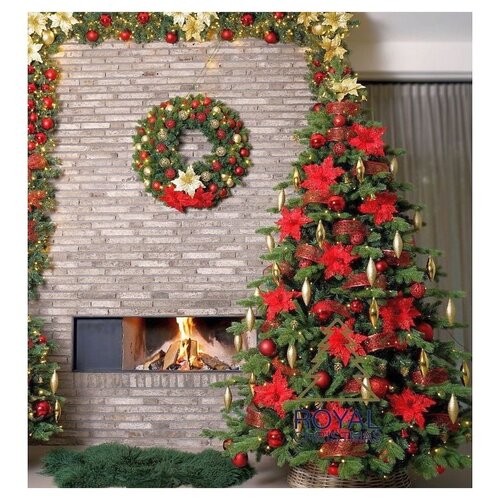 Royal Christmas Couronne de Noël Royal Christmas® Washington Ø150 cm | Y compris les LED