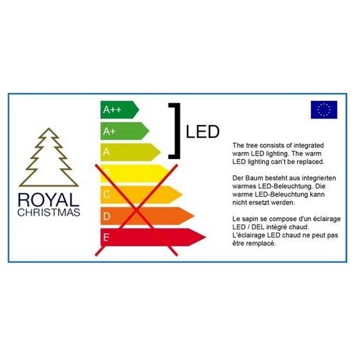 Royal Christmas Royal Christmas® Guirlande Washington 540 cm, y compris l'éclairage LED | Également adapté à l'extérieur