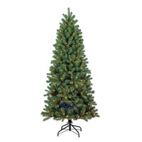 Künstlicher Weihnachtsbaum Alaska Slim 240 cm mit LED + Smart Adapter