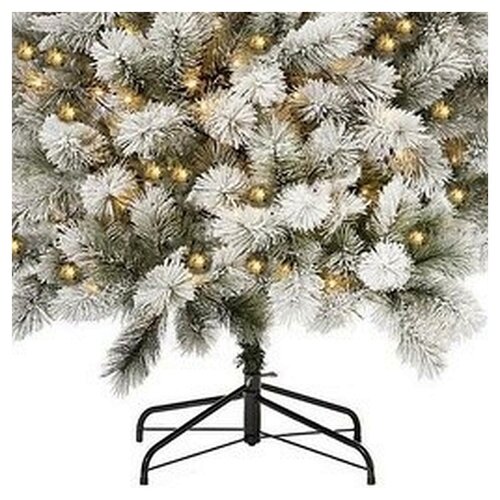 Royal Christmas Royal Christmas® Arbre de Noël artificiel Chicago 210 cm avec neige | Y compris l'éclairage LED