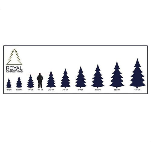 Royal Christmas Royal Christmas® Künstlicher Weihnachtsbaum Chicago 240 cm mit Schnee | inklusive LED-Beleuchtung