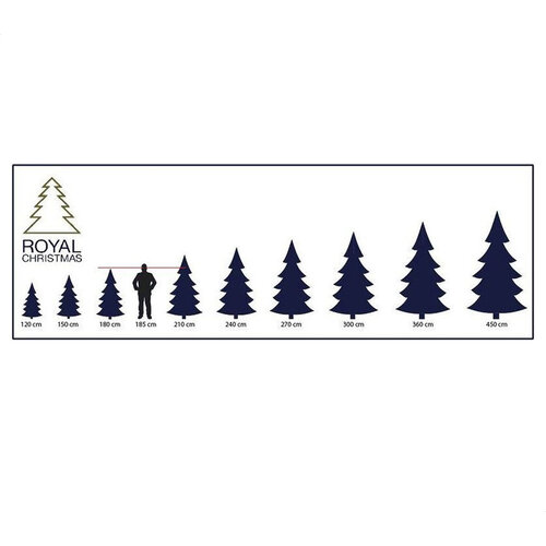Royal Christmas Royal Christmas® Künstlicher Weihnachtsbaum Washington 120 cm mit LED-Beleuchtung