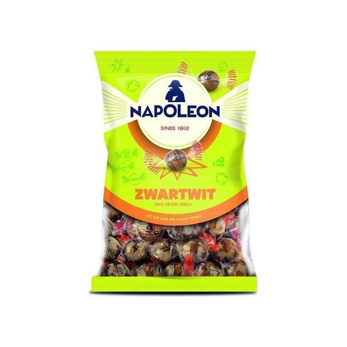 Napoleon Zwart/wit kogels 150 gram