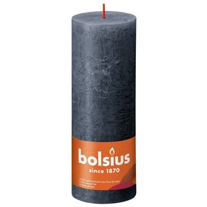 Bolsius Bolsius Rustic Stub Candle 190/68 Bleu