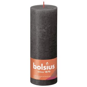 Bolsius Bolsius Stompkaars Stormy Grey Ø68 mm - Hoogte 19 cm - Donkergrijs - 85 branduren