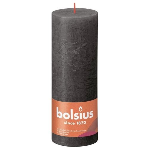 Bolsius Bolsius Stemkaar Stormy Gray Ø68 mm - Height 19 cm - Dark gray - 85 burning hours