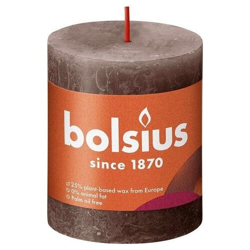 Bolsius Candele Profumate Rigate Pilastro 6 pz 120x58 mm Mango