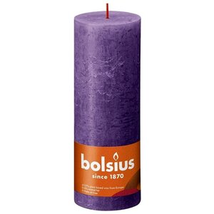 Bolsius Bolsius Stompkaars Vibrant Violet Ø68 mm - Hoogte 19 cm - Violet - 85 branduren