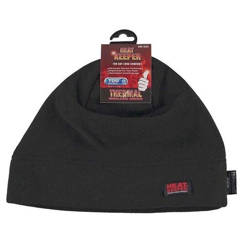 Heat Keeper Thermo heren thinsulatie fleece muts zwart - One size