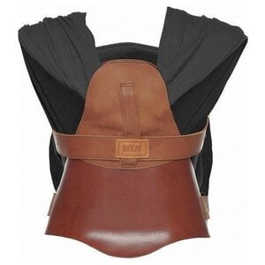 Nosidełko Bykay dla dziecka, brązowe, skórzane/czarne