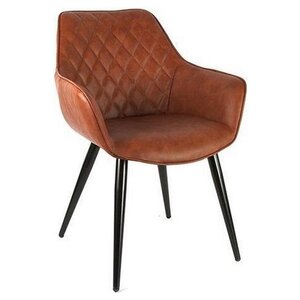 Countryfield Countryfield Dining room chair Cordoba 60 x 84 cm Artificial leather/steel Cognac