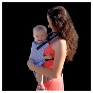 Kinder Hop Nosidełko Kinder Hop dla dziecka Basic Zig Zag Navy/Gray Kinder Hop Nosidełko Kinder Hop dla dziecka Basic Zig Zag Navy/Gray