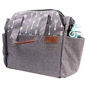 Kinder Hop Sac à couches de houblon pour enfants Traveler 43 x 35 cm Gray en polyuréthane