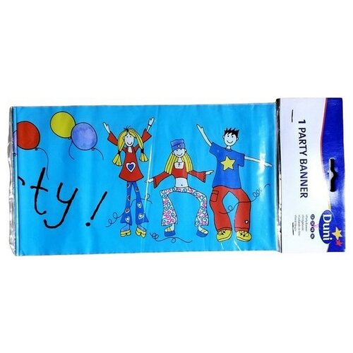 Duni party banner blue 250cm