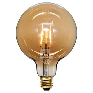 Lampada LED Star Trading Vintage Gold - H 18 cm - ambra - E27