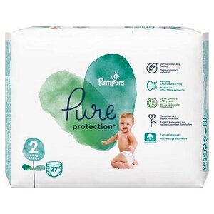 Pampers Pure Protection Baby Diapers Size 2 - 27 Diapers