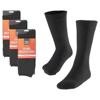 3x chauffeur de chaleur thermo chaussettes noire - taille 36-41