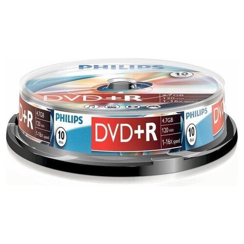 Philips DR4S6B10F - DVD + R - 4,7 Go - vitesse 16x - broche - 10 pièces