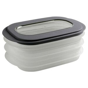 Sunware Pudełko na mięso Sunware Sigma Home – 3 poziomy/tace – jasnoszary